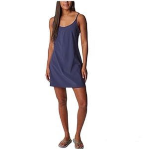 Columbia “Pleasant Creek” workout dress with built in shorts criss cross straps